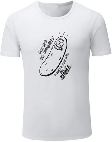 Men's Always Be Yourself Unless You Can Be A Pickle Cute White T-Shirts