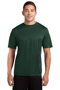 Men's Big and Tall Short Sleeve Moisture Wicking Athletic Green T-Shirts