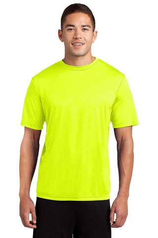 Men's Big and Tall Short Sleeve Moisture Wicking Athletic Yellow T-Shirts