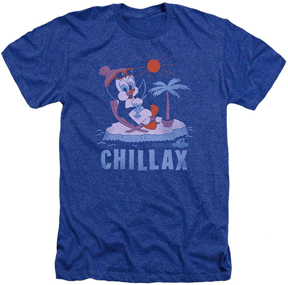 Men's Chilly Willy Cooler Than You Heather Adult Blue T-Shirts