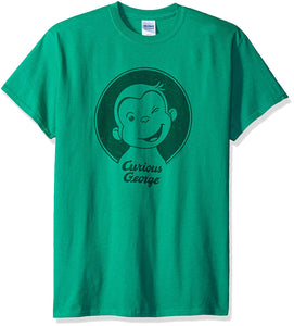 Men's Curious George Who Me Green T-Shirts