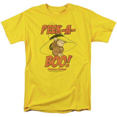 Men's Curious George Who Me Yellow T-Shirts