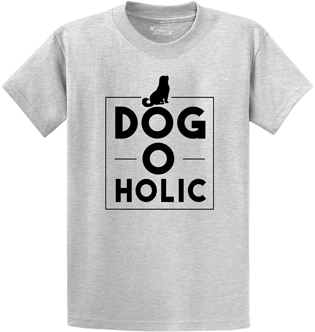 Men's Dogoholic Dog O Holic Grey T-Shirts