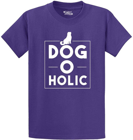 Men's Dogoholic Dog O Holic Purple T-Shirts