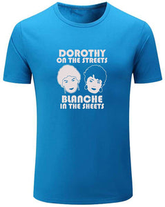 Men's Dorothy in The Streets B eets Funny Graphic Blue T-Shirts