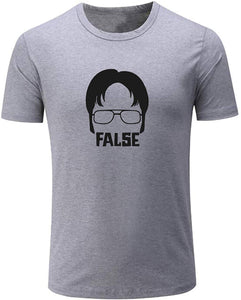 Men's Dwight False TV Show Grey T-Shirts