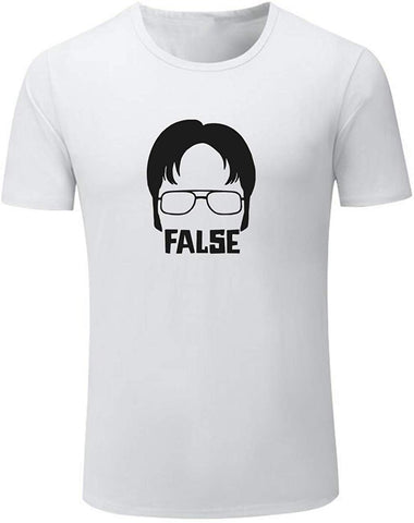 Men's Dwight False TV Show White T-Shirts