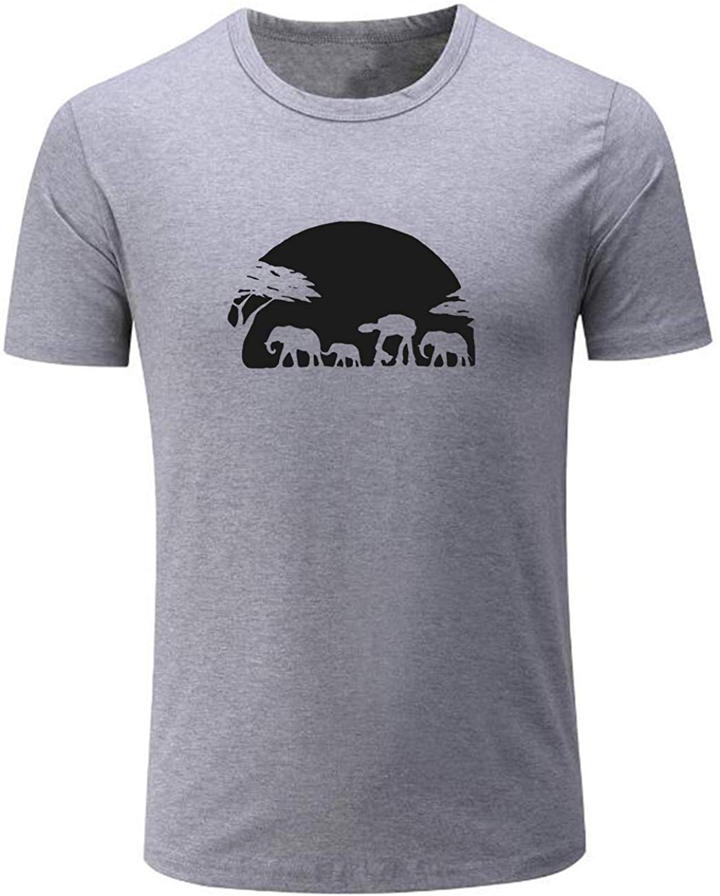 Men's Elephants and Imperial W can Safari Novelty Grey T-Shirts