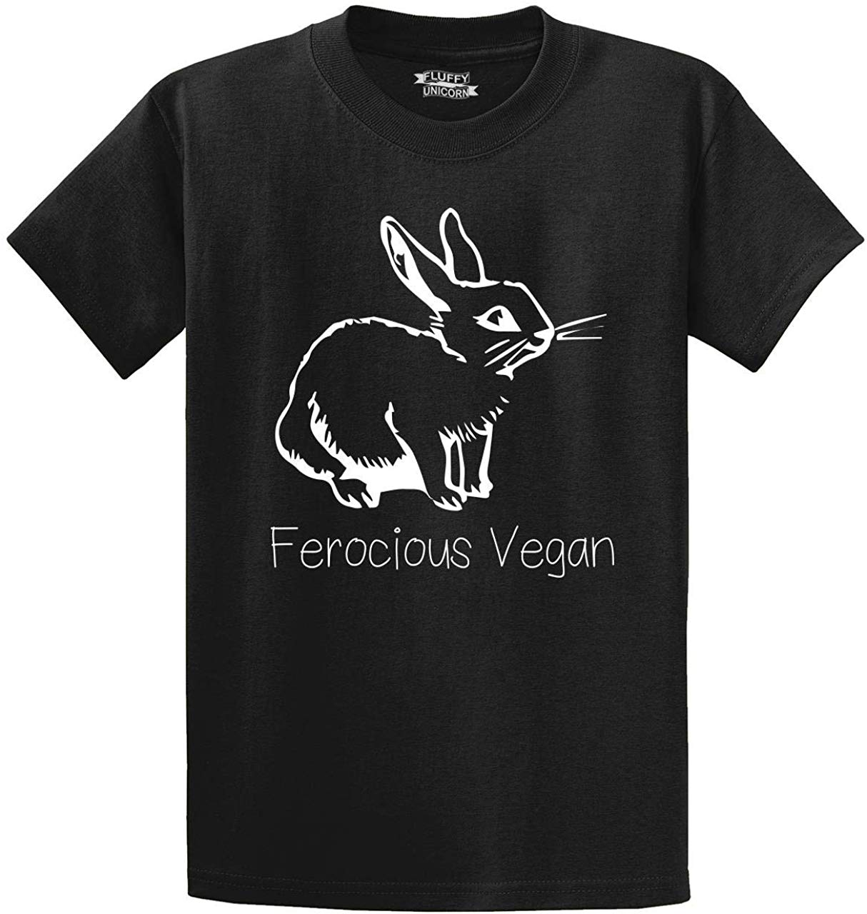 Men's Ferocious Vegan Black T-Shirts