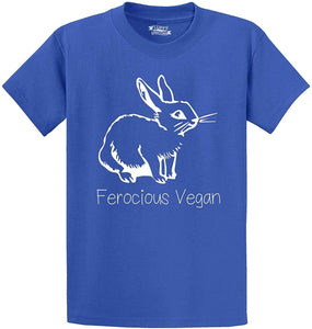 Men's Ferocious Vegan Blue T-Shirts