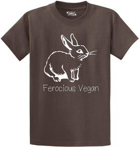 Men's Ferocious Vegan Brown T-Shirts