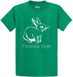 Men's Ferocious Vegan Green T-Shirts