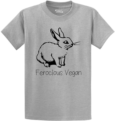 Men's Ferocious Vegan Grey T-Shirts