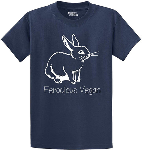 Men's Ferocious Vegan Navy T-Shirts