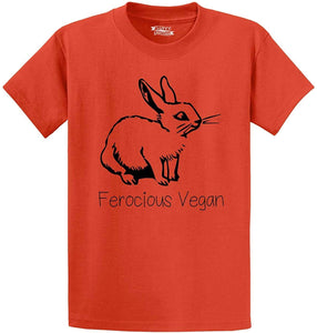 Men's Ferocious Vegan Orange T-Shirts