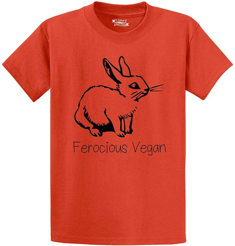 Men's Ferocious Vegan Orange T-Shirts