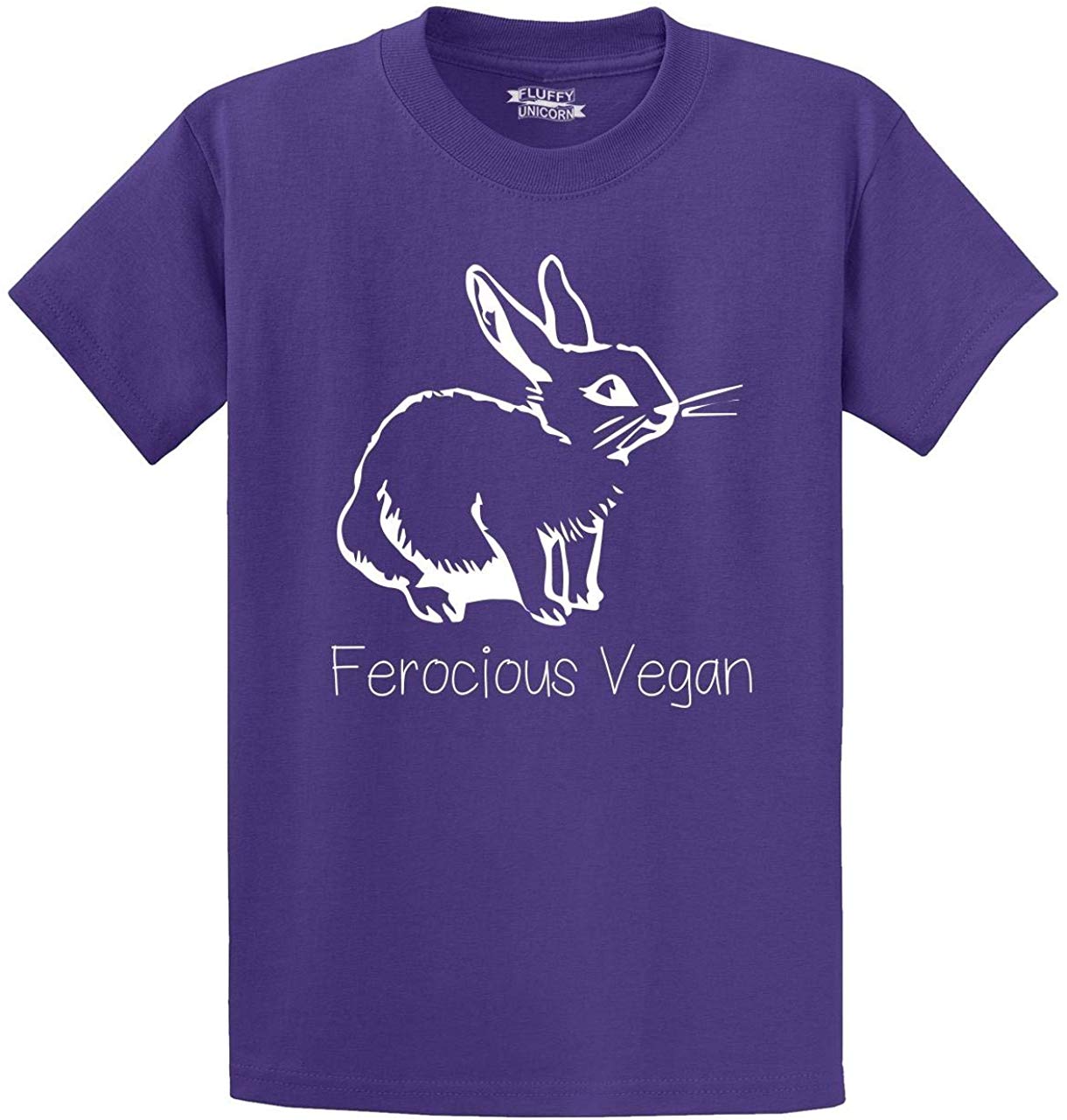 Men's Ferocious Vegan Purple T-Shirts