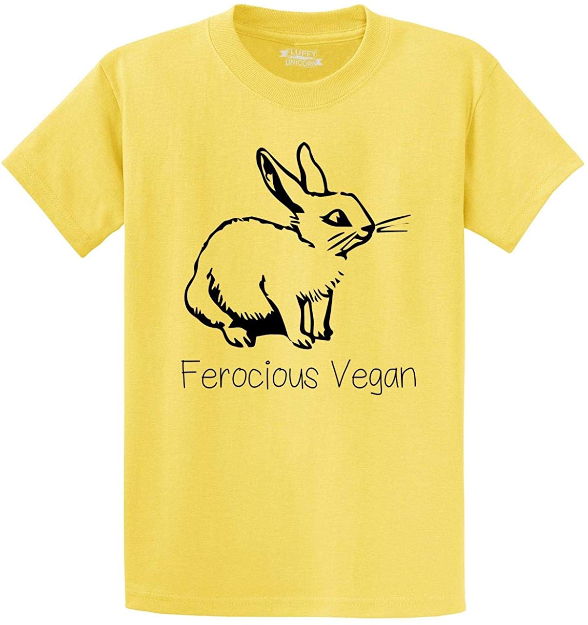 Men's Ferocious Vegan Yellow T-Shirts