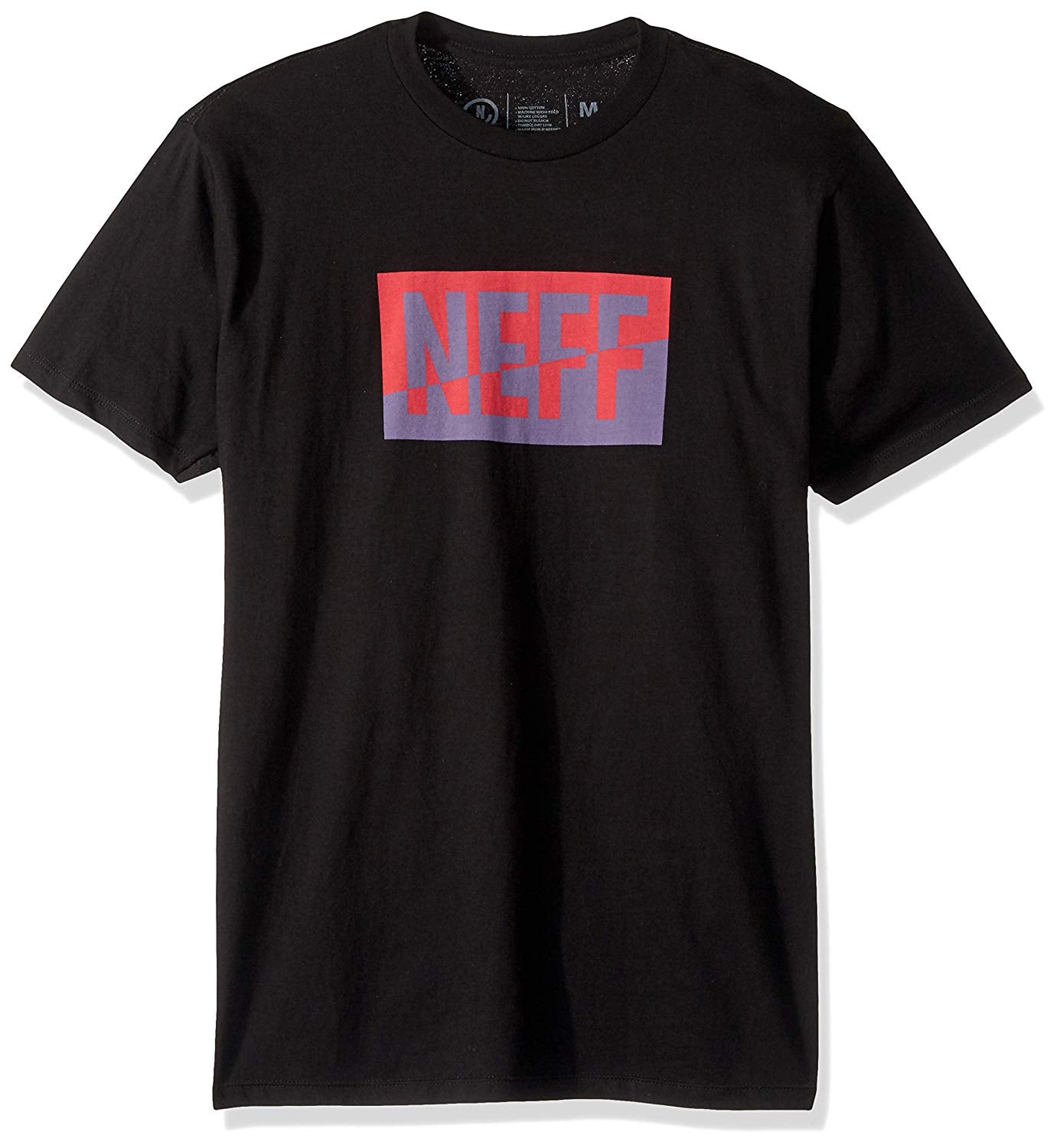 Men's Graphic Design Black/Coral T-Shirts