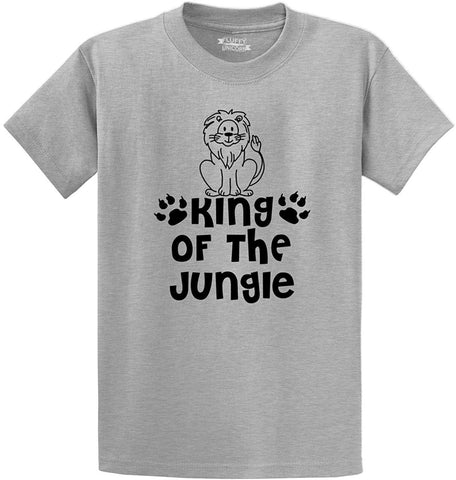 Men's King of The Jungle Grey T-Shirts