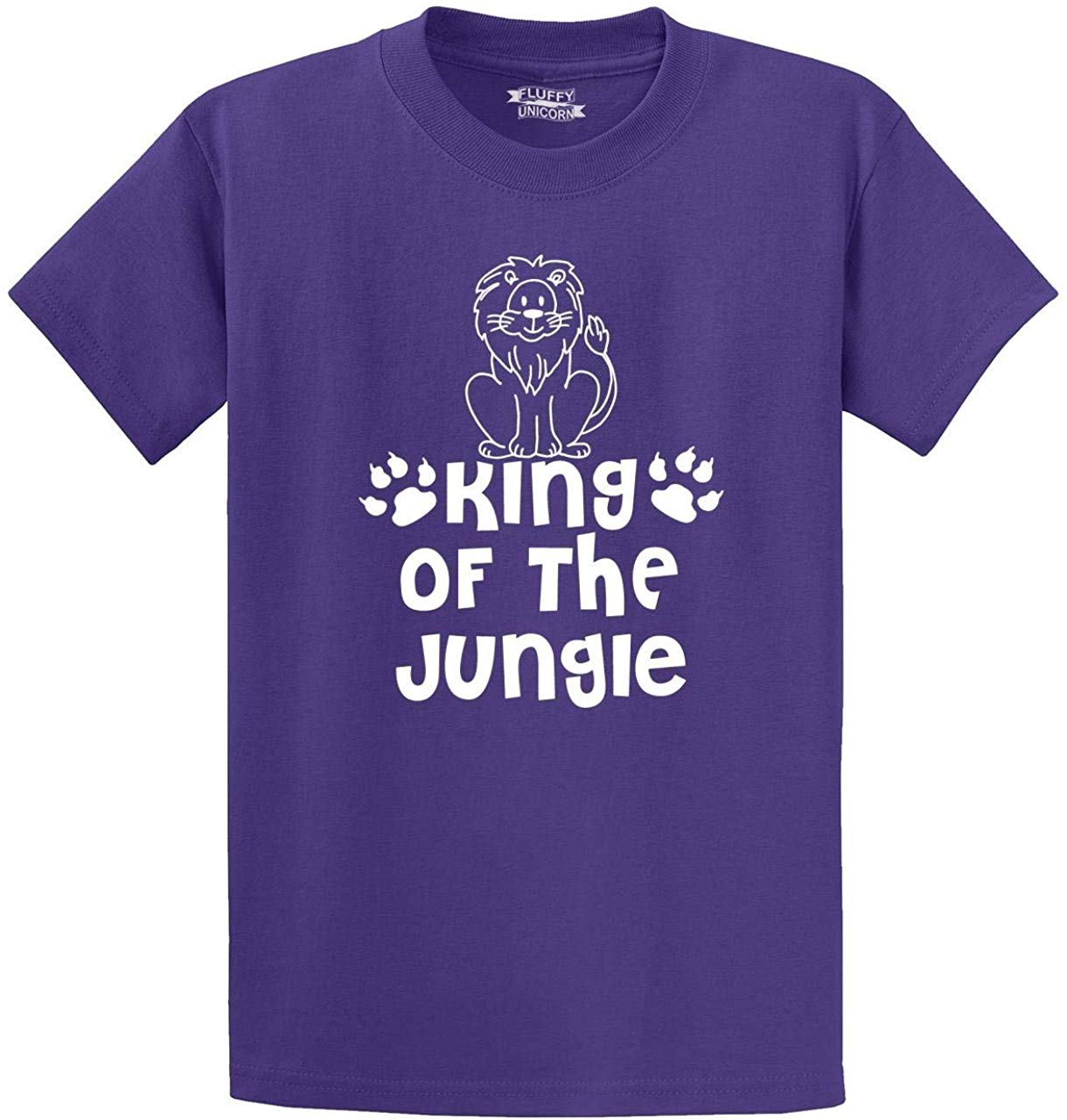 Men's King of The Jungle Purple T-Shirts