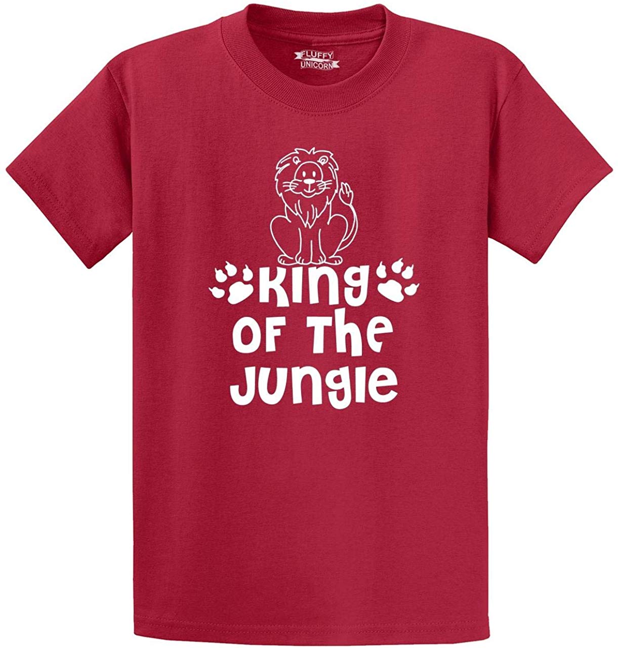 Men's King of The Jungle Red T-Shirts