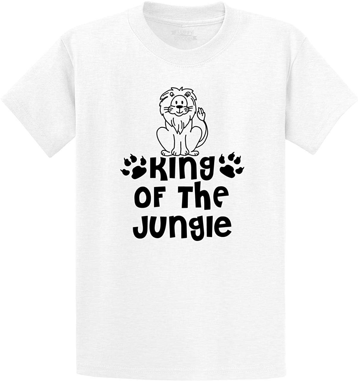 Men's King of The Jungle White T-Shirts