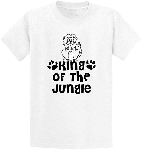 Men's King of The Jungle White T-Shirts