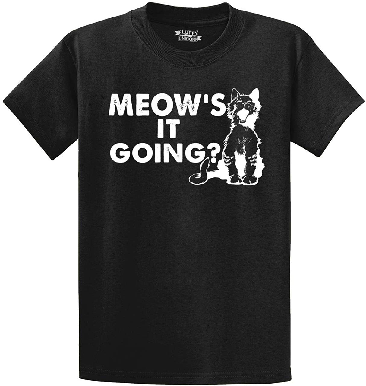 Men's Meows It Going Black T-Shirts