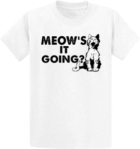 Men's Meows It Going White T-Shirts