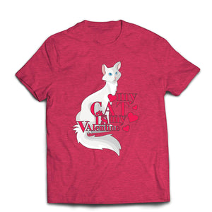 Men's My Cat is My Valentine Gift for Cat overs Red T-Shirts