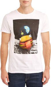 Men's Official Licensed Durrr Burger Beef Boss Outer Space White T-Shirts