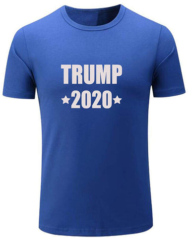 Men's President 2020 Fashion Letter Prin Blue T-Shirts