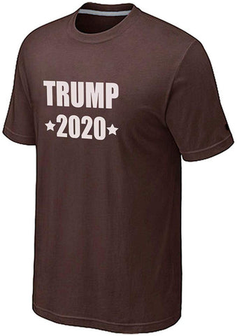 Men's President 2020 Fashion Letter Prin Brown T-Shirts