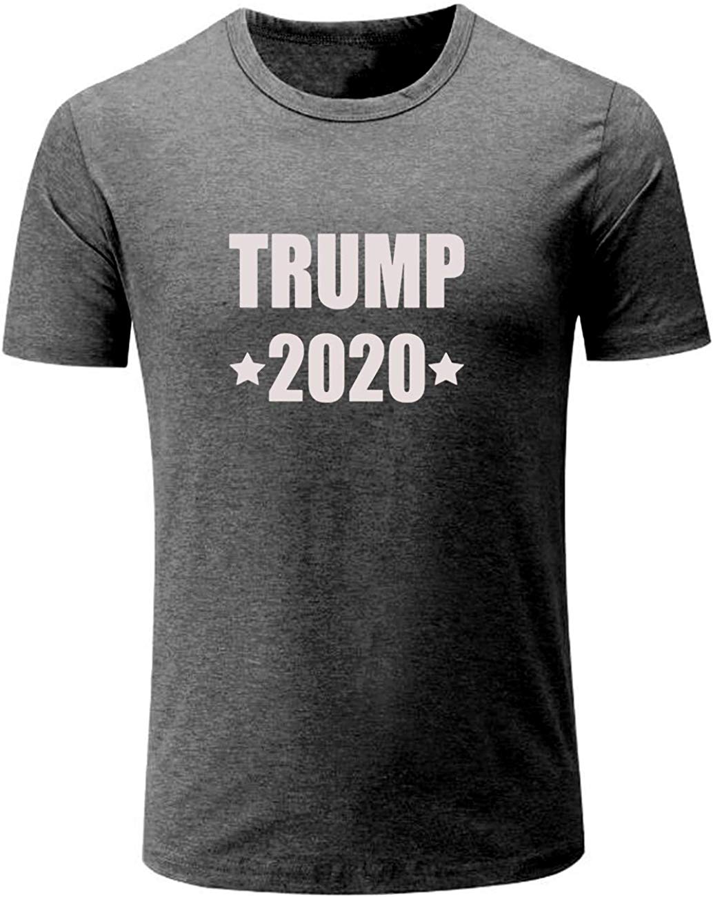 Men's President 2020 Fashion Letter Prin Grey T-Shirts