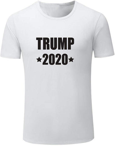 Men's President 2020 Fashion Letter Prin White T-Shirts