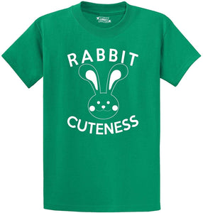 Men's Rabbit Cuteness Green T-Shirts