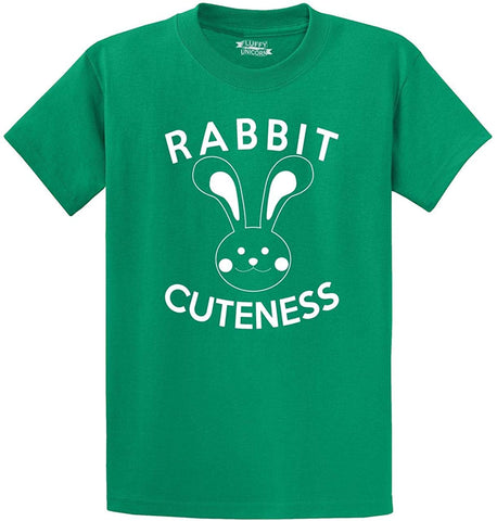 Men's Rabbit Cuteness Green T-Shirts