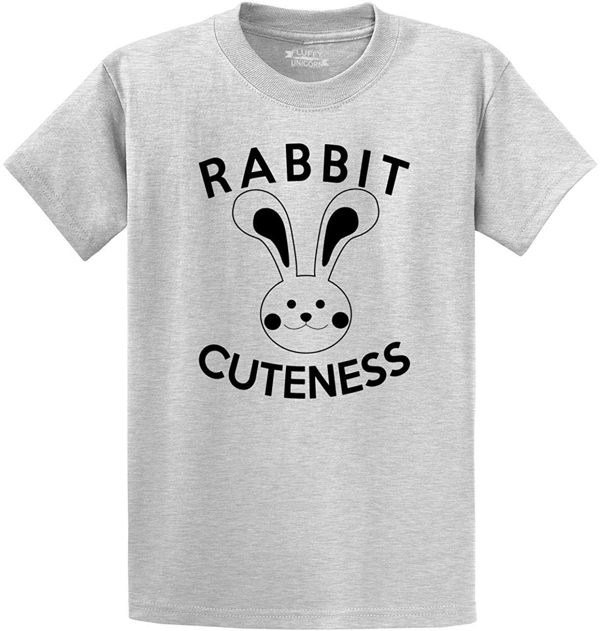 Men's Rabbit Cuteness Grey T-Shirts