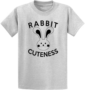 Men's Rabbit Cuteness Grey T-Shirts