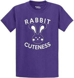 Men's Rabbit Cuteness Purple T-Shirts