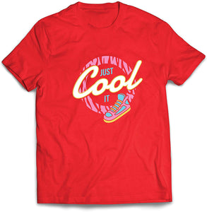 Men's Retro Just Cool it Back to 80s 90s 00s Pop Culture Red T-Shirts