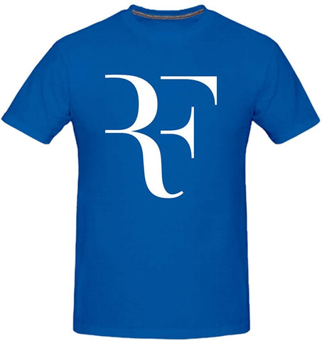 Men's Roger RF Tennis Fans Blue T-Shirts