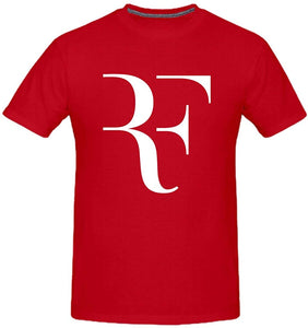 Men's Roger RF Tennis Fans Red T-Shirts