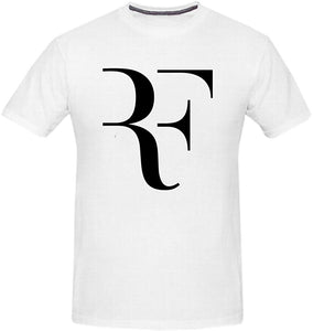 Men's Roger RF Tennis Fans White T-Shirts