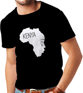 Men's Save Kenya! Human Rights Political Slogans Black T-Shirts