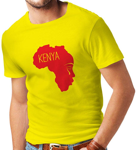 Men's Save Kenya! Human Rights Political Slogans Red T-Shirts