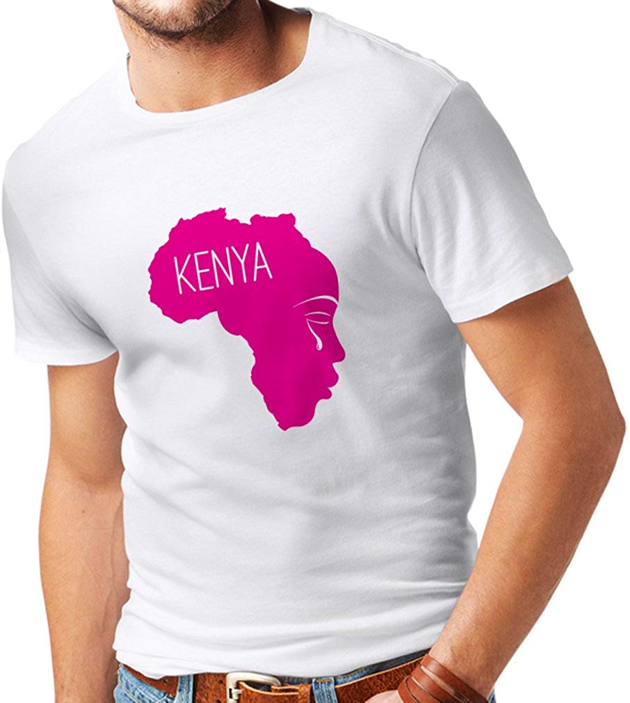 Men's Save Kenya! Human Rights Political Slogans White T-Shirts