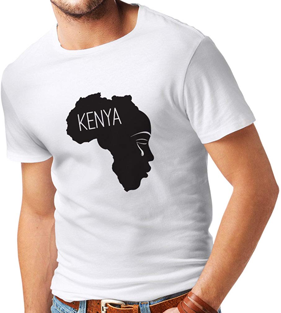 Men's Save Kenya! Human Rights Political Slogans White T-Shirts