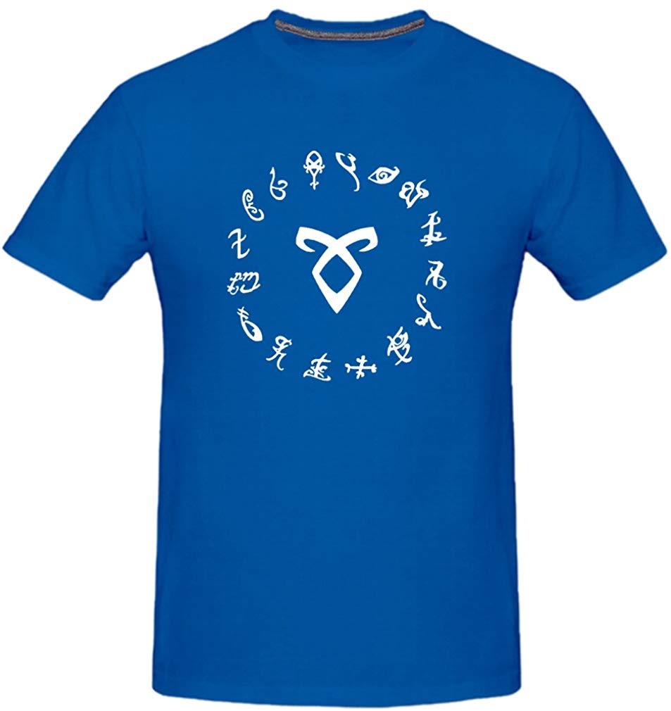 Men's Shadowhunter Runes Angelic Blue T-Shirts